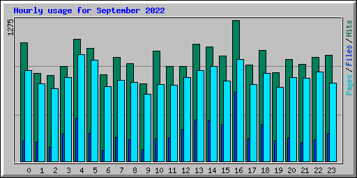 Hourly usage for September 2022