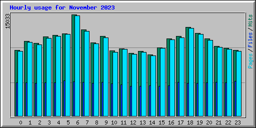 Hourly usage for November 2023
