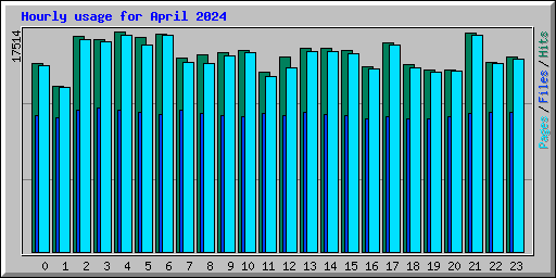 Hourly usage for April 2024