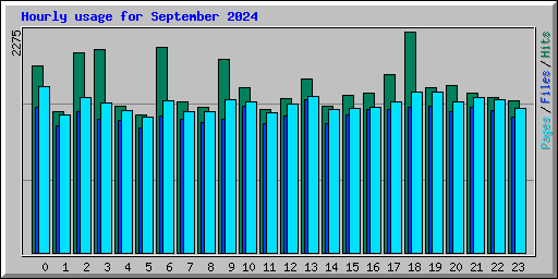 Hourly usage for September 2024